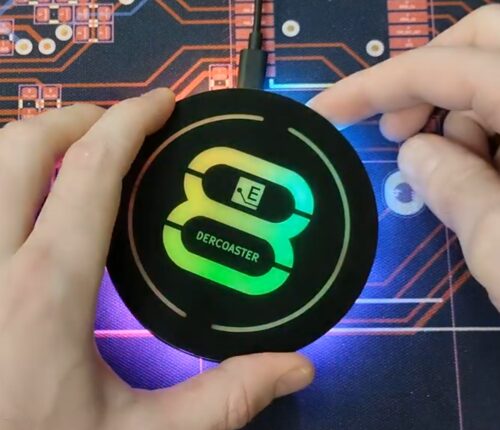 DERCOASTER RGB PCB Coaster Electronics Project